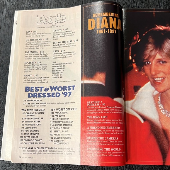 People Magazine - September 15, 1997 Princess Diana Commemorative Issue - Picture 14 of 16